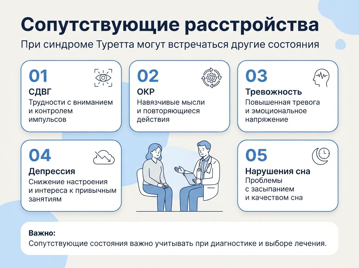 Лечение синдрома Туретта в Похвистнево инфографика